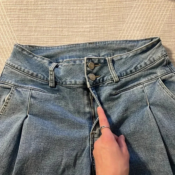 Bohme Vera Wide Leg Barrel Jeans Women's S Light Wash High Rise Baggy Loose Boho - Picture 8 of 13